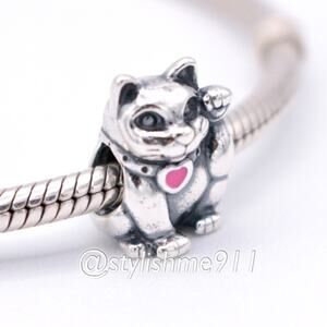 Authentic Pandora Lucky Cat Charm - 790989EN05